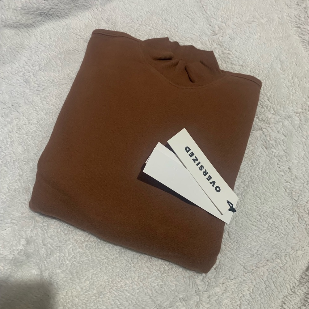 BNWT TNA Cozyfleece Mega Mockneck Sweatshirt